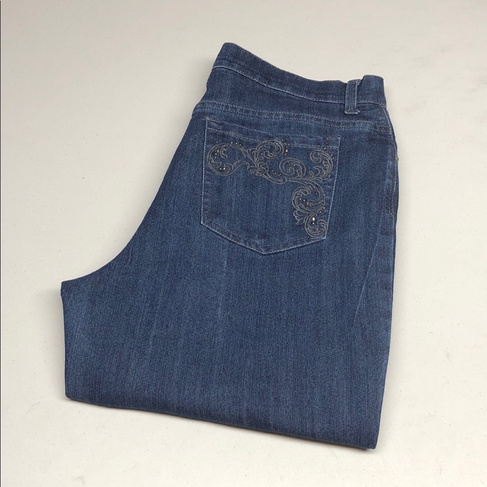 GLORIA VANDERBILT AMANDA HIGH-RISE STRAIGHT LEG JEANS 10/30x30 ⭐️